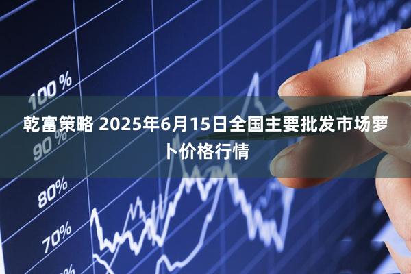 乾富策略 2025年6月15日全国主要批发市场萝卜价格行情