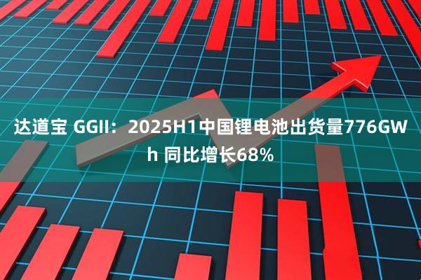 达道宝 GGII：2025H1中国锂电池出货量776GWh 同比增长68%