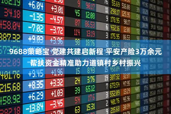 9688策略宝 党建共建启新程 平安产险3万余元帮扶资金精准助力道镇村乡村振兴