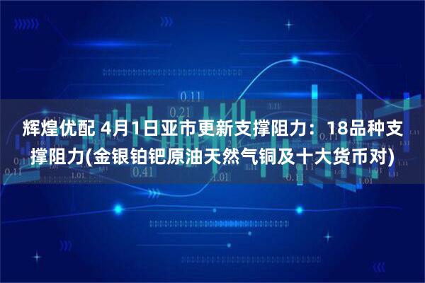 辉煌优配 4月1日亚市更新支撑阻力：18品种支撑阻力(金银铂钯原油天然气铜及十大货币对)